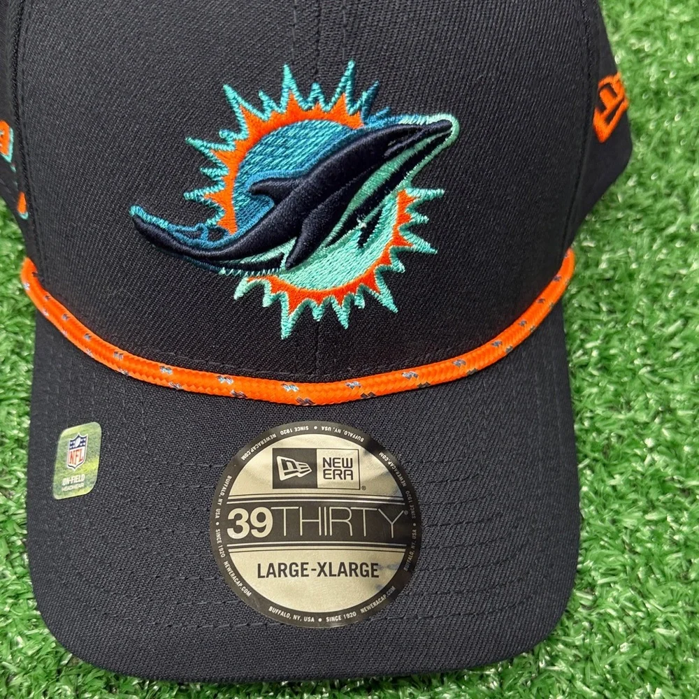 New Era 39THIRTY Cap Miami Dolphins On-Field Hat Size Large-XLarge - Picture 8 of 8